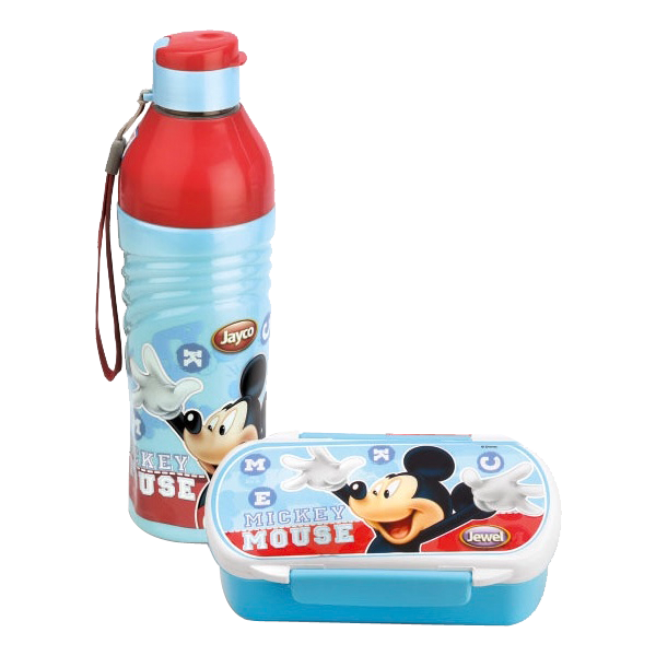 Jewel Cool Wave Set of Lunch Box & Water Bottle - Mickey Mouse