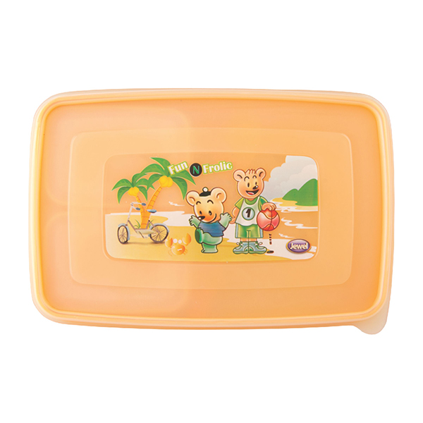 Jewel Carry On Orange Lunch Box