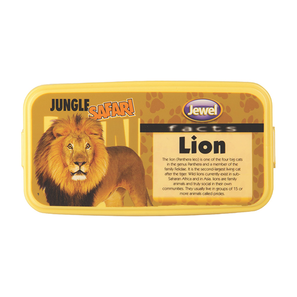 Jewel Family Food Jungle Safari Brown Lunch Box