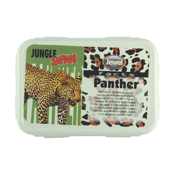 Jewel Super Lock Jungle Safari Green Lunch Box