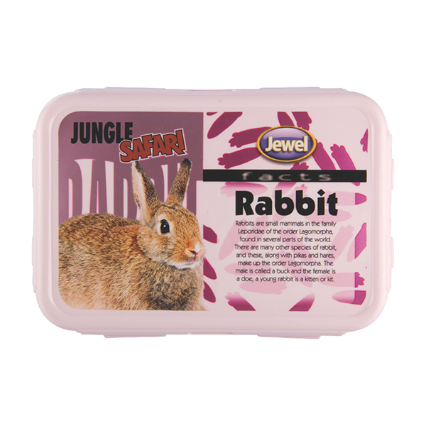 Jewel Super Lock Jungle Safari Pink Lunch Box